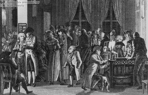 Richter’s Coffee House in Leipzig (c. 1785)